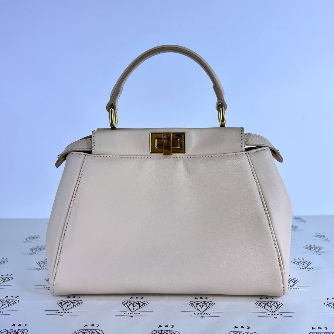[PRE LOVED] Fendi Mini Peekaboo in Light Pink GHW