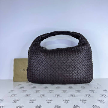 [PRE LOVED] Bottega Veneta Small Intrecciato Hobo Bag in Dark Brown SHW