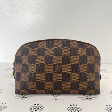 [PRE LOVED] Louis Vuitton Cosmetic Pouch in Damier Ebene Canvass (CA0062)