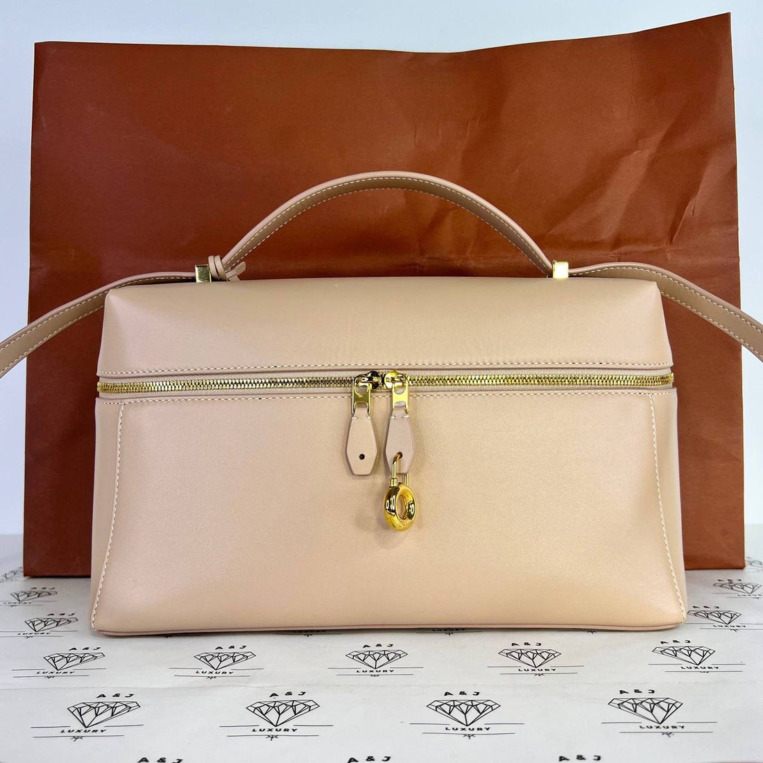 [PRE LOVED] Loro Piana L27 Extra Bag in Pink Calfskin Leather GHW
