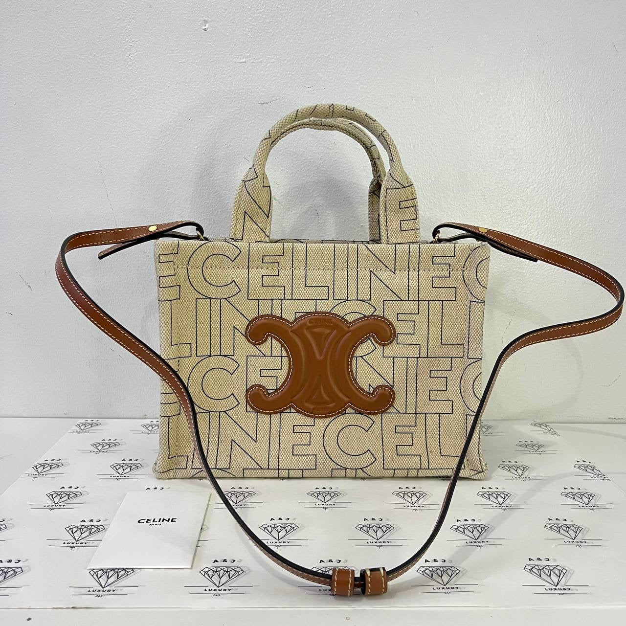 [PRE LOVED] Celine Small Cabas in Textile