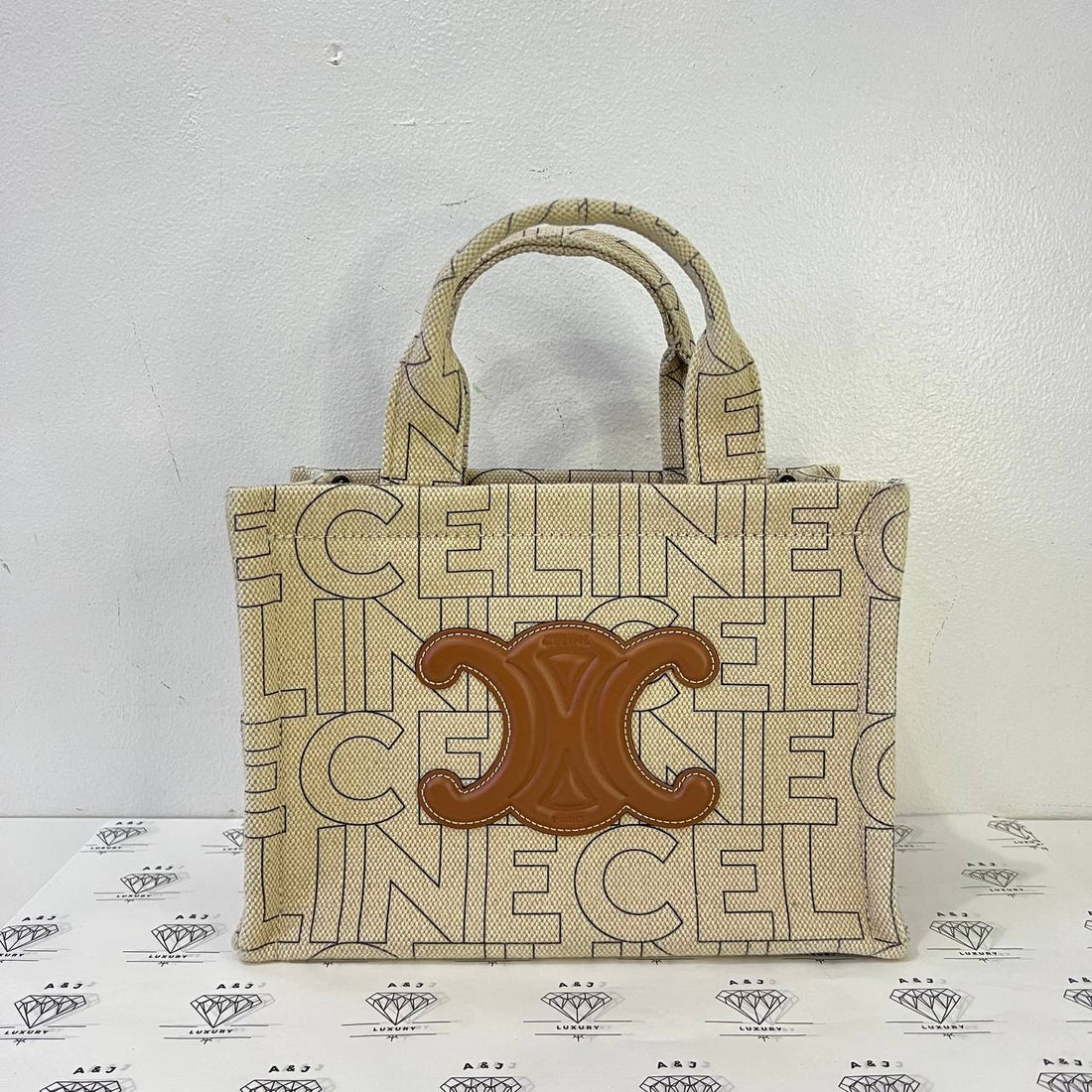 [PRE LOVED] Celine Small Cabas in Textile