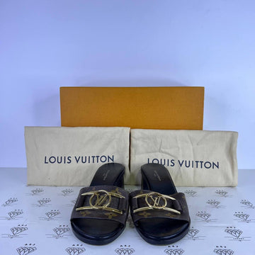 [PRE LOVED] Louis Vuitton Lock It Mules in Monogram Size 35EU
