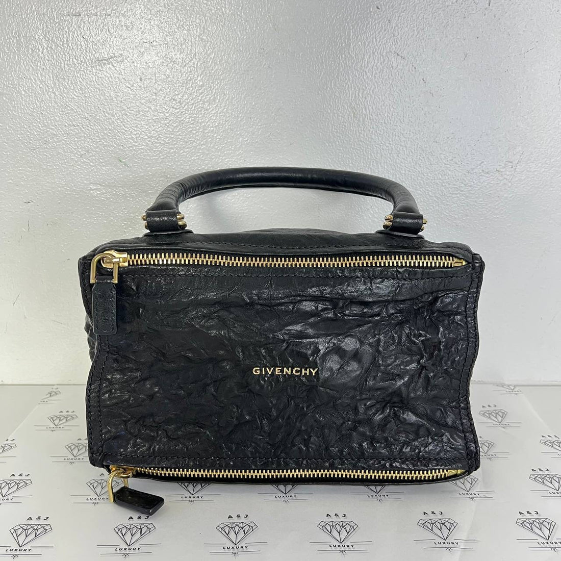 [PRE LOVED] Givenchy Small Pandora in Black Sheepskin Leather GHW