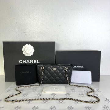 [BRAND NEW] Chanel 25C Collection Mini Clutch on Chain in Black Caviar GHW (microchipped)