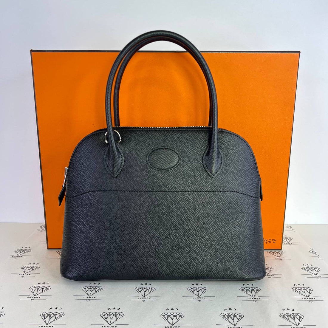 [PRE LOVED] Hermes Bolide 27 in Black Epsom Leather PHW (Stamp Z - 2021)