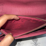 [PRE LOVED] Louis Vuitton Retiro Long Wallet in Monogram Fuchsia interior GHW