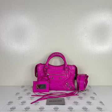 [PRE LOVED] Balenciaga Mini City in Dark Pink SHW