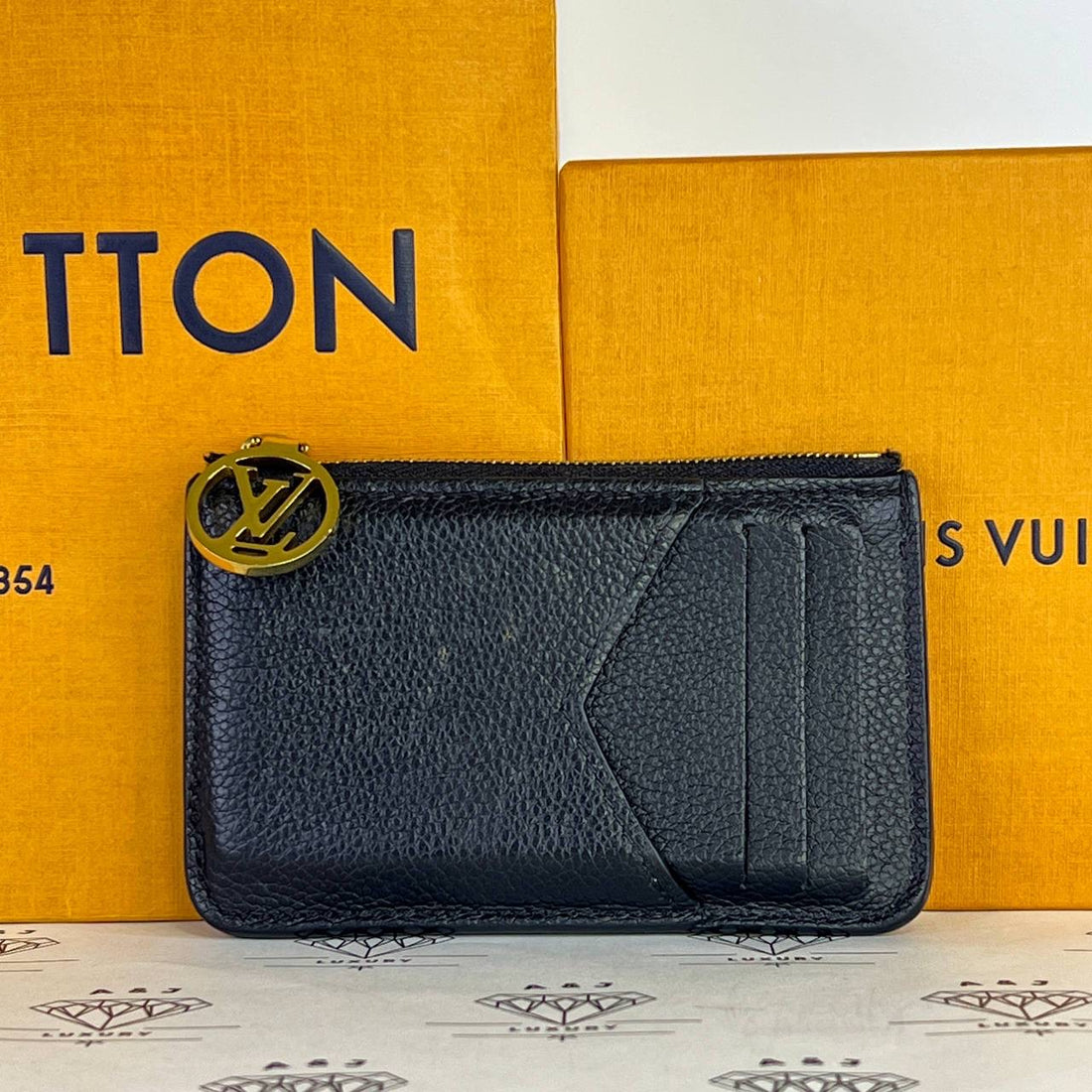 [PRE LOVED] Louis Vuitton Romy Cardholder in Black Empreinte Leather GHW (microchipped)