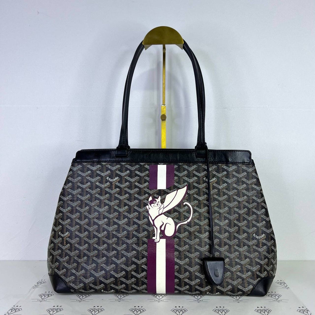 [PRE LOVED] Goyard Bellechasse with Print in Black (2020)