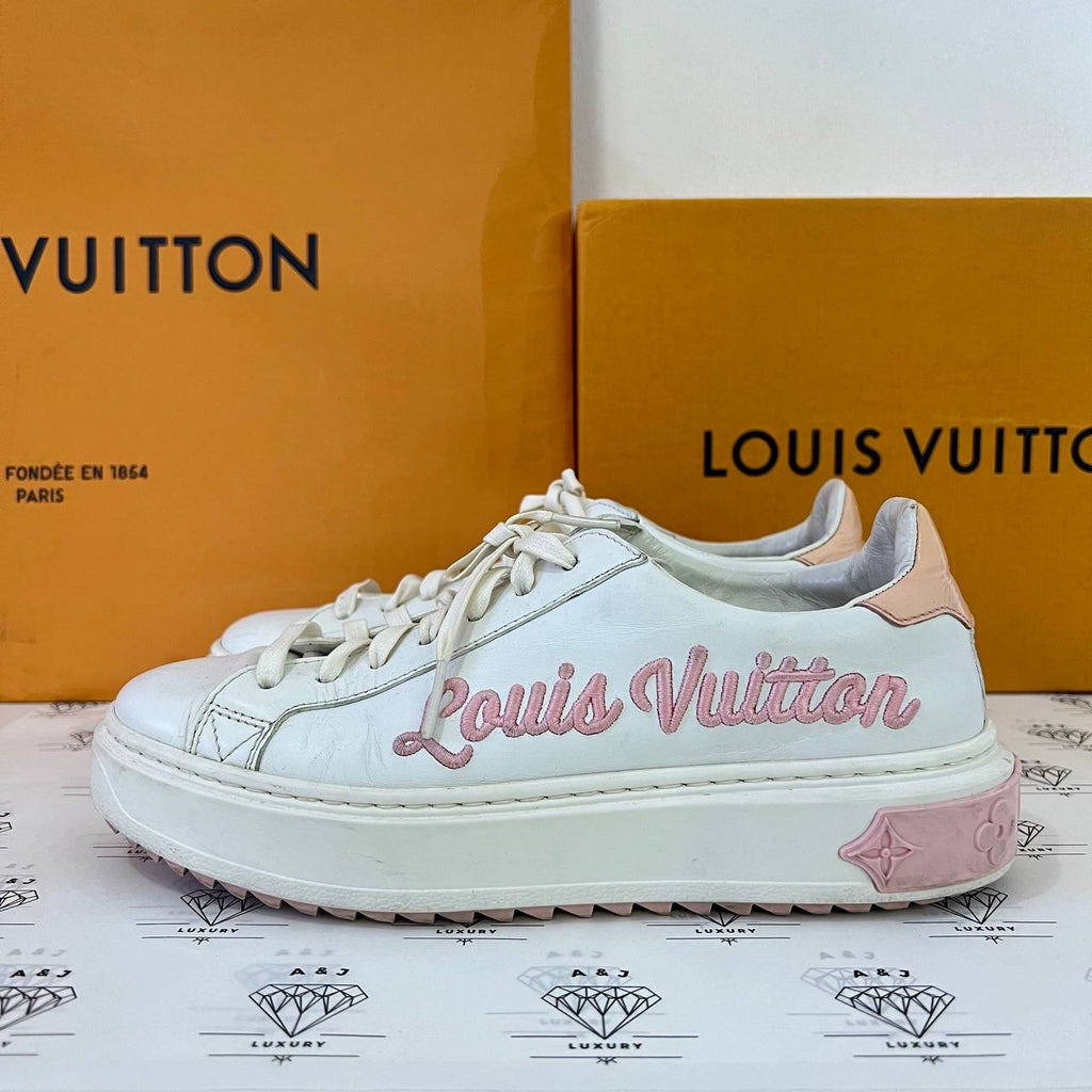 [PRE LOVED] Louis Vuitton Timeout Sneakers in White Size 36EU