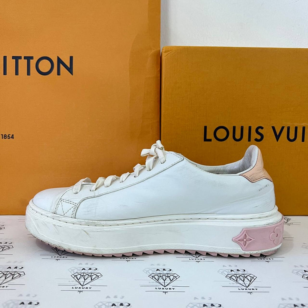 [PRE LOVED] Louis Vuitton Timeout Sneakers in White Size 36EU