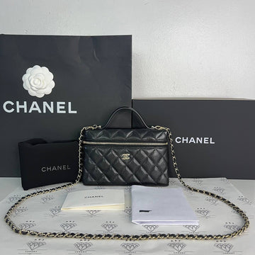 [BRAND NEW] Chanel 25C Collection Vanity Top Handle in Black Caviar GHW (microchipped)