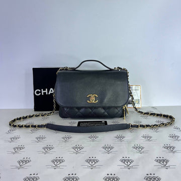 [PRE LOVED] Chanel Medium Business Affinity in Black Caviar Leather GHW (Series 24)