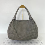 [PRE LOVED] Bottega Veneta Parachute Nappa Intrecciato Bag in Gray