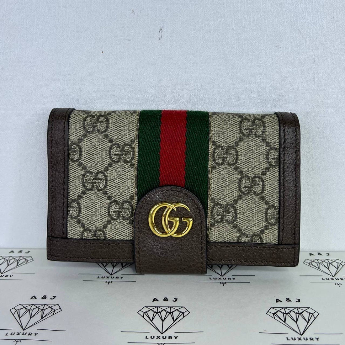 [PRE LOVED] Gucci Ophidia Flap Sling Bag in Brown GHW