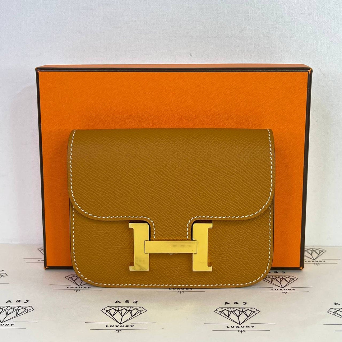 [PRE LOVED] Hermes Constance Slim in Toffee Epsom Leather GHW (Stamp B - 2023)
