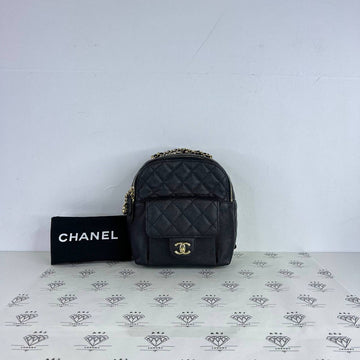 [PRE LOVED] Chanel Mini CC Day Backpack in Black Caviar Leather GHW (Series 26)