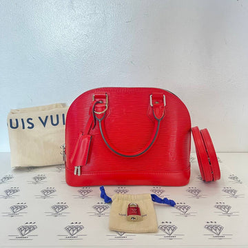 [PRE LOVED] Louis Vuitton Alma BB in Red Epi Leather SHW (SN5518)