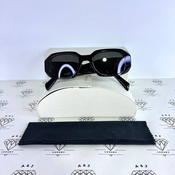 [PRE LOVED] Prada SPR 17W Symbole Sunglasses in Black
