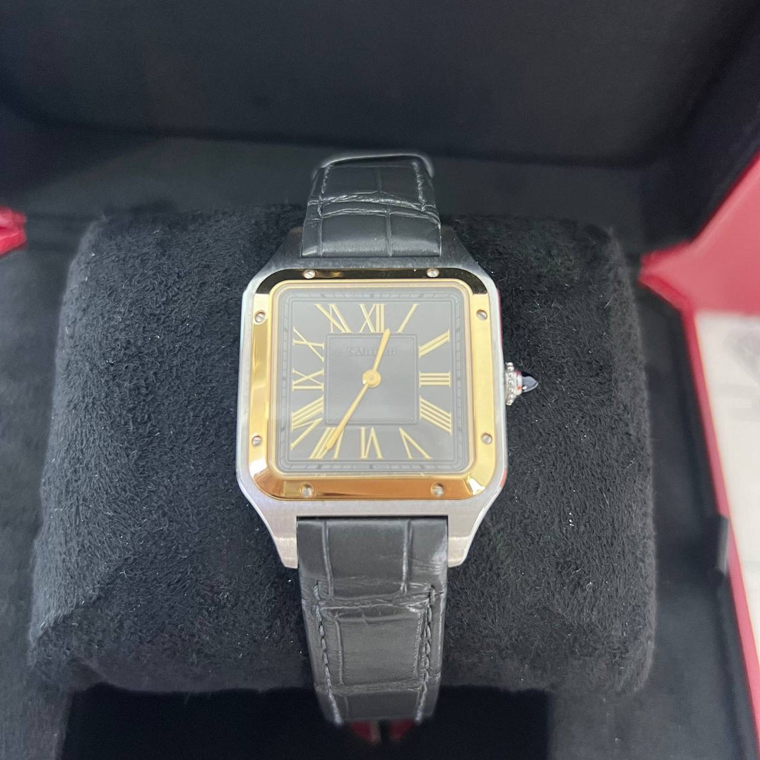 [PRE LOVED] Cartier Santos Dumont Large Model Steel/Yellow Gold (2023)