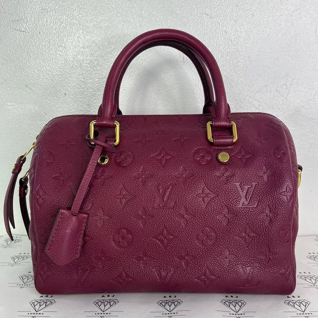 [PRE LOVED] Louis Vuitton Speedy Bandouliere 25 in Aurore Empreinte Leather (SP0163)