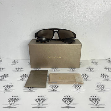 [PRE LOVED] Bulgari 703-F Sunglasses in Havana Brown