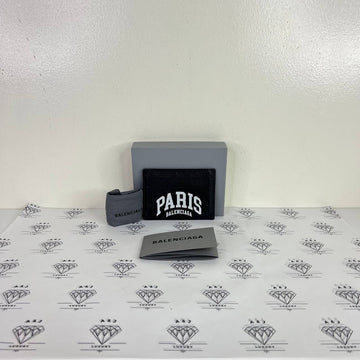 [PRE LOVED] Balenciaga Cities Flat Cardholder in Black GHW