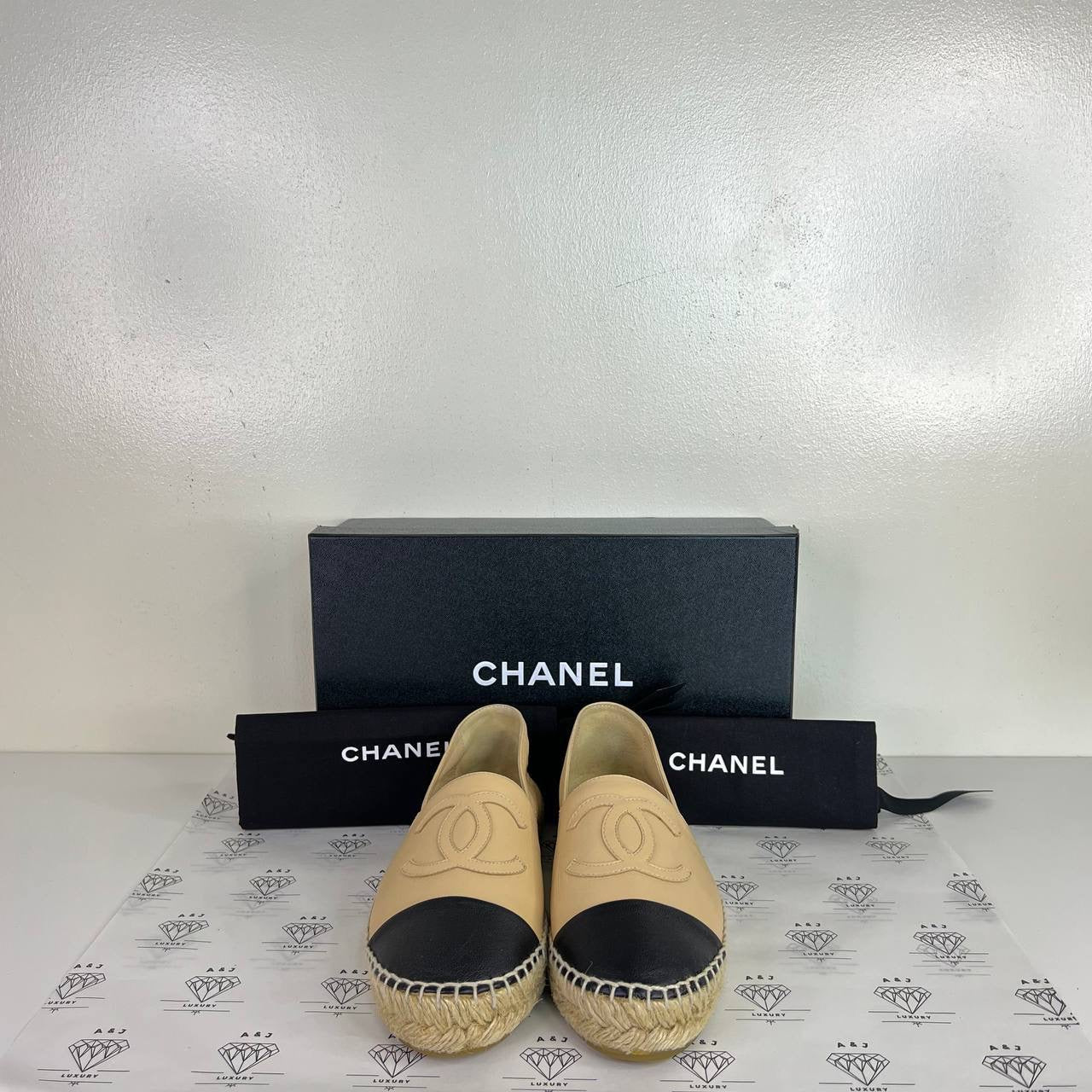 [PRE LOVED] Chanel Espadrilles in Beige Size 36EU