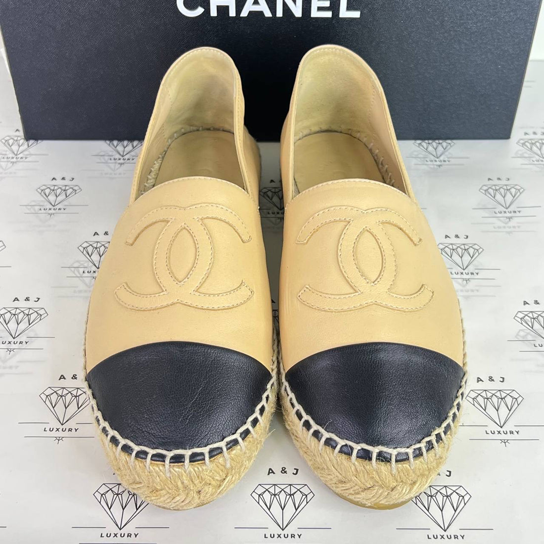[PRE LOVED] Chanel Espadrilles in Beige Size 36EU