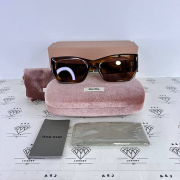 [PRE LOVED] Miu Miu SMU 09W Rectangular Sunglasses in Tortoise
