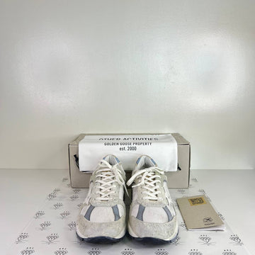 [PRE LOVED] Golden Goose Dad Star Sneakers in White/Silver Size 43EU