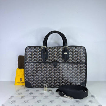 [PRE LOVED] Goyard Ambassade MM Briefcase in Black