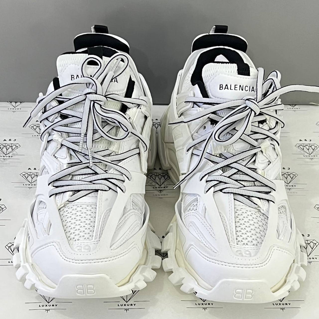 [PRE LOVED] Balenciaga Track Women's Sneakers in White Size 39EU