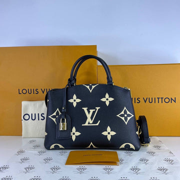 [PRE LOVED] Louis Vuitton Petite Palais PM in Black/Creme Bicolor Empreinte Leather GHW (microchipped)