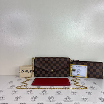 [PRE LOVED] Louis Vuitton Felicie in Damier Ebene Canvass (MI3107)