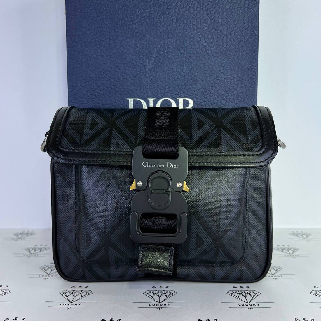 [PRE LOVED] Christian Dior Hit The Road Crossbody Flap in Black SHW (2022)