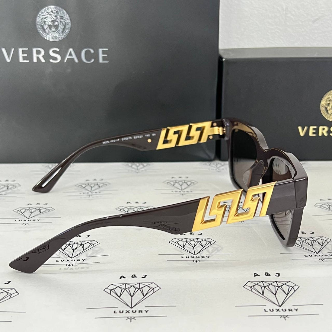 [BRAND NEW] Versace 4421-F Sunglasses in Brown