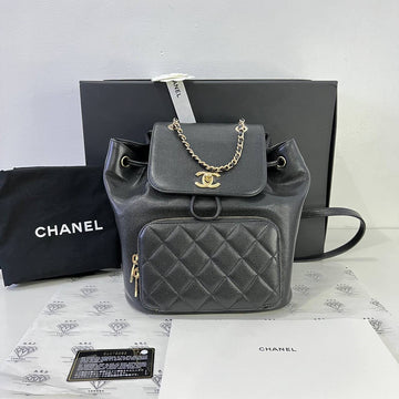 [PRE LOVED] Chanel Business Affinity Backpack in Black Caviar Light Gold HW (Series 31)