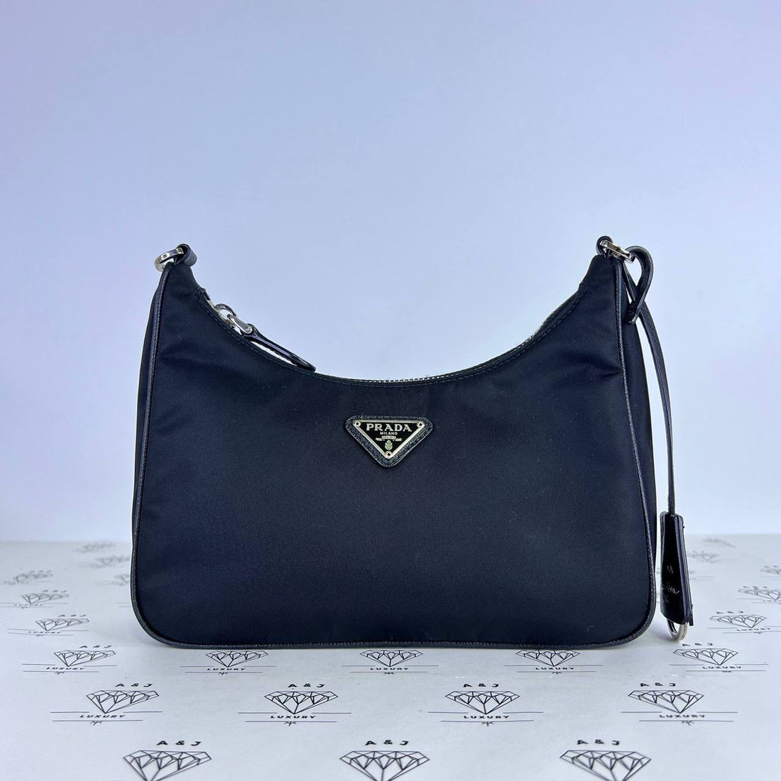 [PRE LOVED] Prada Re-Edition 2005 Multi Pochette in Black Nylon SHW