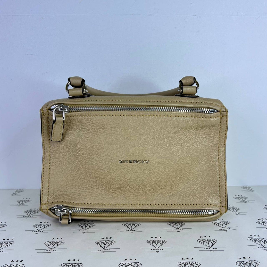 [PRE LOVED] Givenchy Small Pandora in Beige Goatskin Leather SHW