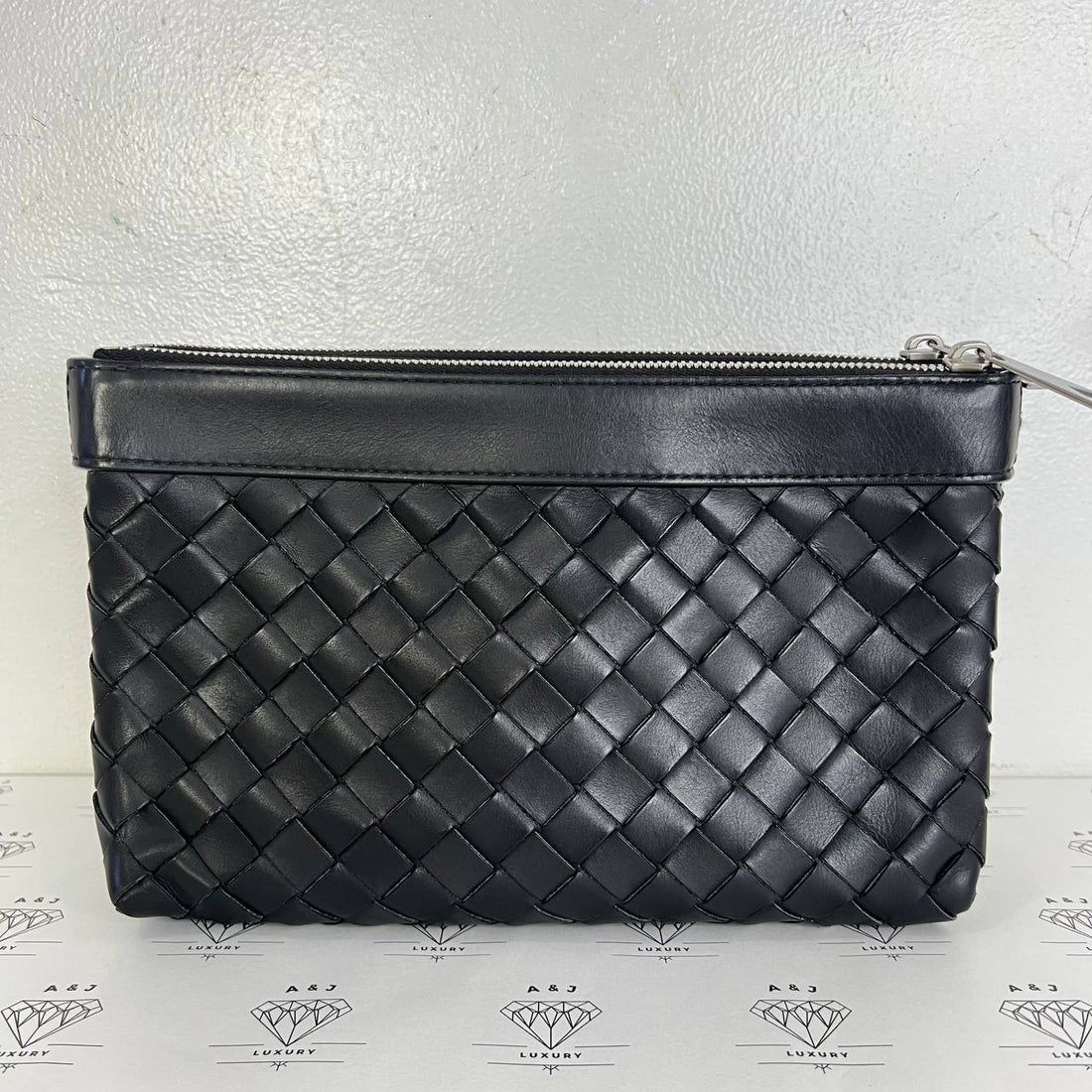 [PRE LOVED] Bottega Duo Sling in Black Intrecciato Leather SHW