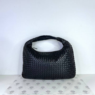 [PRE LOVED] Bottega Veneta Hobo in Black Intrecciato Leather GHW