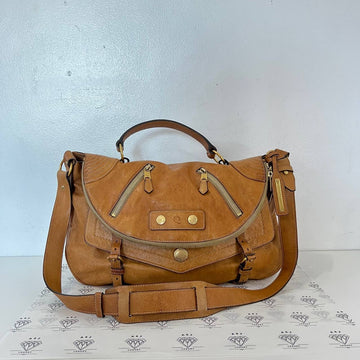 [PRE LOVED] Alexander Mcqueen Faithful Satchel Bag in Brown GHW