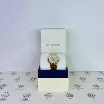 [BRAND NEW] Philip Stein Women's Watch Mother of Pearl Dial in Gold