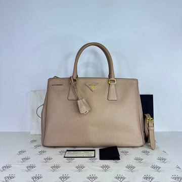 [PRE LOVED] Prada BN2274 Medium Saffiano Lux in Cammeo GHW