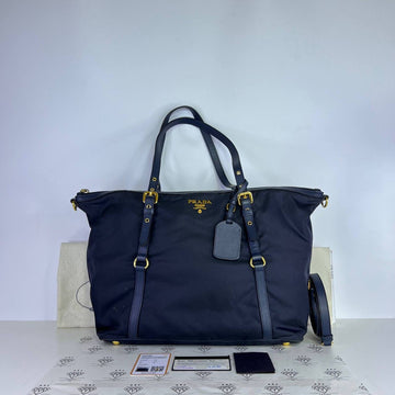 [PRE LOVED] Prada BR4253 Tote in Bleu Nylon GHW