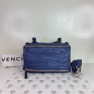 [PRE LOVED] Givenchy Medium Pandora in Blue Sheepskin Leather GHW