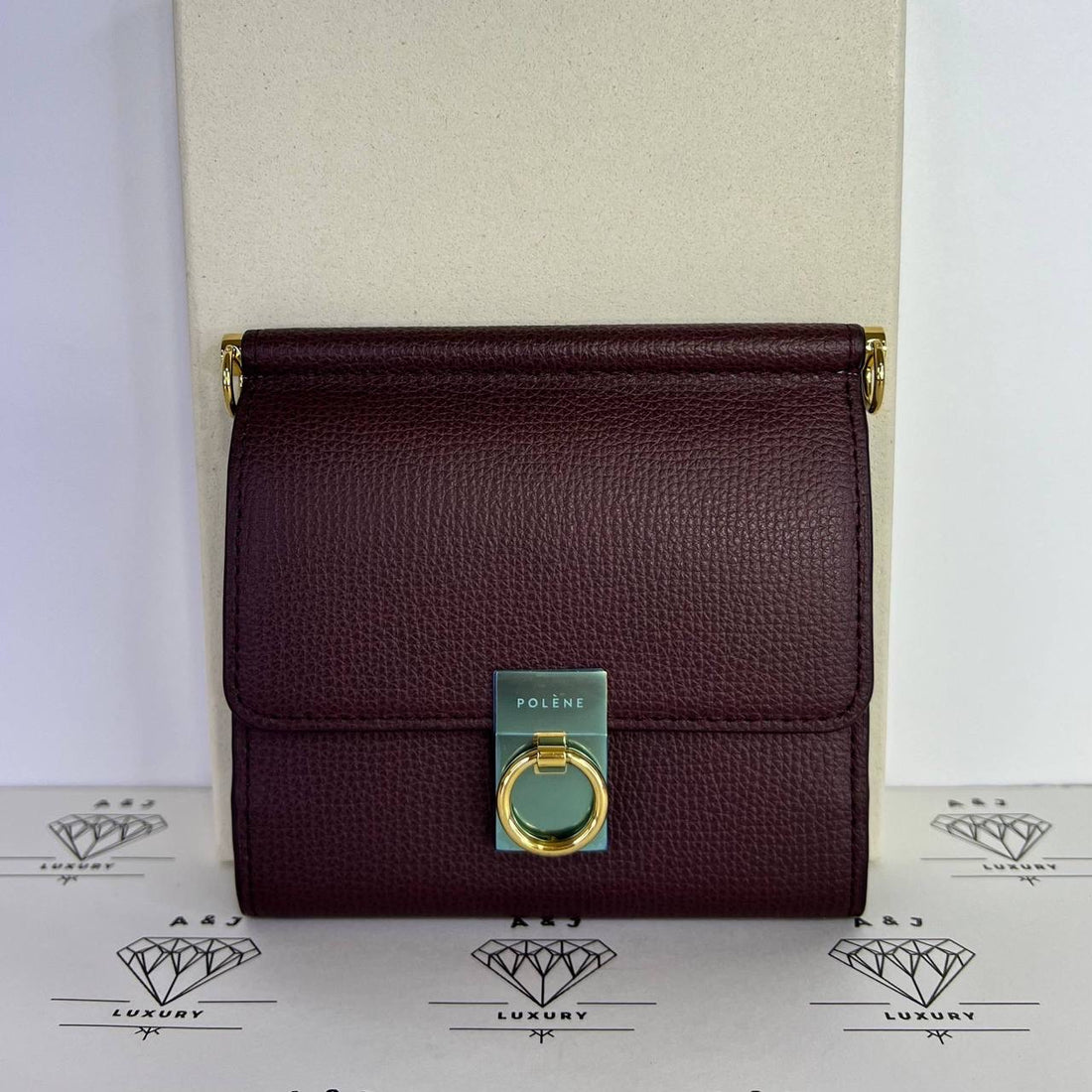 [BRAND NEW] Polene Sept Mini in Textured Bordeaux