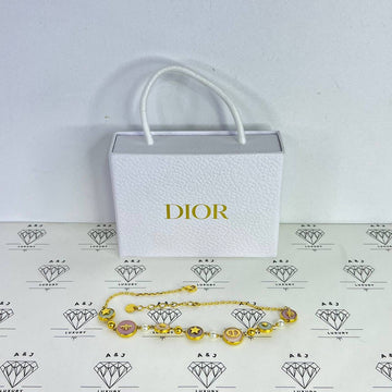[PRE LOVED] Christian Dior D-Luck Short Necklace in Gold